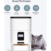 cheap Dog Bowls &amp; Feeders-Dog Cat Pets Automatic Feeder Bowl ABS+PC Foldable Easy to Install Splittable Solid Colored White Bowls &amp; Feeding Home Daily