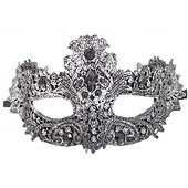 olcso Maszk-Halloween Maszk Velencei maszk Maszk egy boton Párok 2 db Farsangi maszk Fél arc Felnőttek Uniszex Mindszentek napja Farsang Mardi Gras Parti Party estélyi viselet Álarcos mulatság Egyszerű Halloween