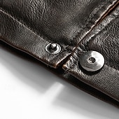 baratos Gilets-Homens Colete Gilet Casamento Festa / Eventos Diário Moda Negócio Outono &amp; inverno Bolsos Tosão Pele PU Térmico / Quente Tecido Zíper Colarinho Chinês Normal Café Colete