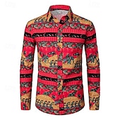 preiswerte Oberteile-Retro Vintage 1970er Hemd Hippie Herren Halloween Karneval Party Party / Abend Alltagstauglich Erwachsene Hemd