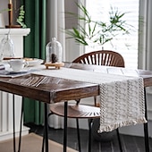 cheap Tablecloth-Tablerunner Decorative and Durable Table Cover Ideal for Dining and Kitchen Tables Perfect for Everyday Use or Special Occasions
