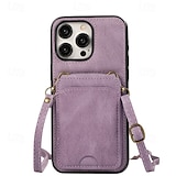 baratos Capas para iPhone-telefone Capinha Para iPhone 16 Pro Max Plus iPhone 15 Pro Max Plus iPhone 14 13 12 11 Pro Max Plus Mini SE Capa traseira Com Suporte Magnética com cordão Retro TPU Couro PU