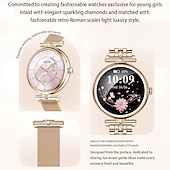 cheap Smart Wristbands-696 AK73 Smart Watch 1.28 inch Smart Band Fitness Bracelet Bluetooth Pedometer Call Reminder Sleep Tracker Compatible with Android iOS Women Hands-Free Calls Message Reminder IPX-0 40mm Watch Case