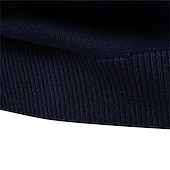 cheap Men&#039;s Pullover Sweater-Mens V-neck Solid Cotton Pullover Sweaters Long Sleeve Casual Social Knitted Sweaters for Men