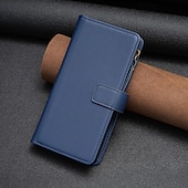 Недорогие Чехлы для Samsung-Чехол для A73 A53 A33 A71 A13 A51 S25 Ultra с подставкой молнией и ремешком на запястье ретро TPU PU кожа