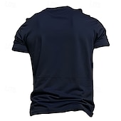 billiga Mäns grafiska t -shirt-Herr Dödskalle Rolig brevtryck T-shirt T-tröja 100 % bomull Kortärmad Grafisk Skjorta Svart Armégrön Mörkblå Bekväm t-shirt Gata Utomhussport Modedesignerkläder