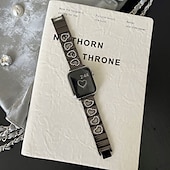 お買い得  Apple Watch Bands-Solo Loop と互換性があります Apple Watch ウォッチバンド 38mm 40mm 41mm 42mm 44mm 45mm 49mm 女性 グリッター素材 ブリンブリンダイヤモンド 合金 交換用時計バンド のために iwatch Ultra 2 Series 9 8 7 SE 6 5 4 3 2 1