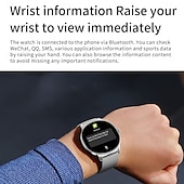 abordables Pulseras inteligentes-696 DA09 Reloj inteligente 1.43 pulgada Pulsera inteligente Bluetooth Podómetro Recordatorio de Llamadas Seguimiento del Sueño Compatible con Android iOS Mujer Hombre Llamadas con Manos Libres