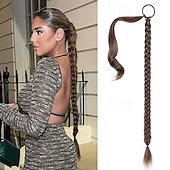 economico Code-A cordoncino Code Soffice / Naturale / Facile da indossare Capelli sintetici Pezzo di capelli Estensione capelli Riccio Lungo Feste / Da sera / Festa / Serata