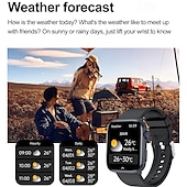 abordables Montres connectées-iMosi T92 Montre intelligente 1.81 pouce Smartwatch Montre Connectée Bluetooth Surveillance de la température Podomètre Rappel d&#039;Appel Compatible avec Android iOS Femme Hommes Mode Mains-Libres
