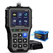 お買い得  OBD-車用 OBD2 スキャナー バッテリー テスター カラー スクリーン コード リーダー 簡単セットアップ エンジン障害ライトをクリア 診断スキャン ツール 電圧読み取り