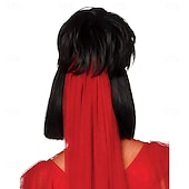 cheap Movie Character Wigs-Lydia Deetz Wig - Beetlejuice Halloween Cosplay Party Wigs