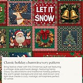 baratos Quarto de Natal-conjunto de capa de edredom de natal estilo vintage patchwork design conjunto de edredom de natal completo inclui capa de edredom e fronhas perfeito para adicionar alegria sazonal e conforto à decoração do seu quarto