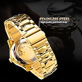 levne Mechanické hodinky-FORSINING Pánské mechanické hodinky luxusní velký ciferník venkovní obchodní duté skeleton automatické samo-navíjecí tourbillon luminiscenční nerezová ocel páskové hodinky