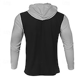 tanie podstawowe dresy-Męskie Bluza z Kapturem Dres Bluza Czarny Biały Królewski błękit Khaki Ciemnoszary Kaptur Pasek 2-częściowa Sport i turystyka Codzienny Święto Moda miejska Podstawowy Codzienny Wiosna i jesień Odzież