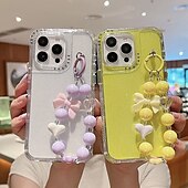 voordelige iPhone-hoesjes-telefoon hoesje Voor iPhone 16 Pro Max Plus iPhone 16 Pro Max iPhone 15 Pro Max Plus iPhone 15 14 Pro Max Plus iPhone 14 13 12 11 Pro Max Plus Achterkant met polsband Schokbestendig Retro TPU PC