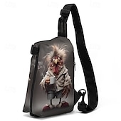 cheap Men&#039;s Bags-Funny Cartoon Rooster Sling Bag with Adjustable Strap – Casual Lightweight Crossbody Bag for Everyday Use