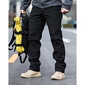 preiswerte Unterteile-Herren Kampfhosen Cargohosen Wanderhose Wanderhosen Militär Außen Regular Fit warm Fleece-Futter Wasserdicht Atmungsaktiv Hosen / Regenhose Schwarz Grau Jagd Klettern Camping / Wandern