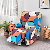 cheap Recliner Chair Cover-Stretch Floral Recliner Covers Non-slip Massage Lazy Boy Sofa Cover All-inclusive Single Seat Couch Cover Armchair Covers