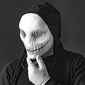 preiswerte Masken-Geist Maske Voller Kopf Erwachsene Herren Damen Gruseliges Kostüm Party Halloween Karneval Einfaches Karnevalskostüm