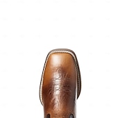 levne Cowboy &amp; Western Boots-pánské dvoubarevné westernové kovbojské boty z umělé kůže – klasický vyšívaný design, odolná konstrukce, perfektní na ježdění, outdoor a běžné nošení