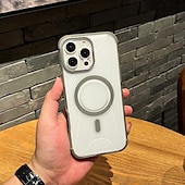 お買い得  iPhone用ケース-電話 ケース 用途 iPhone 16 Pro Max プラス iPhone 16 iPhone 16 Proマックス iPhone15 iPhone 15 Pro Max iPhone 14 Pro Max iPhone 13 Pro Max バックカバー 磁石バックル ワイヤレス充電をサポート 耐衝撃 レトロ風 PC