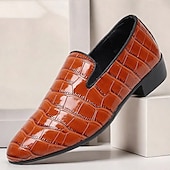 voordelige Semi-formeel-Heren loafers van imitatieleer met krokodillenmotief – stijlvolle instappers voor formele gelegenheden en zakelijke kleding