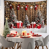 cheap Christmas Tapestry Hanging-Christmas Decorations Hanging Tapestry Xmas Background Wall Art Large Tapestry Mural Decor Photograph Backdrop Blanket Curtain Home Bedroom Living Room Decoration