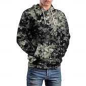 baratos Moletons de Caça-Homens Gráfico camuflagem Moletom Moletons Férias Diário Manga Longa Com Capuz Férias Esportes Para Noite Camuflado Estampado Inverno Primavera &amp; Outono Designer