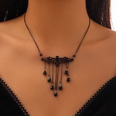 economico Collane-Collane con ciondolo Acrilico Tessuto Per donna Vintage Semplice Classico Con animale Romantico Gocce Collana Per Feste Halloween Strada