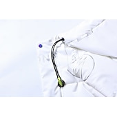 رخيصةأون معاطف وجواكت طويلة رجالي-رجالي معطف شتوي سترة البخاخ سترة هوديي القطن الحرير التقليد كنزة مع قبعة الأماكن المفتوحة كاجوال / يومي قصيرة ضد الهواء الدفء خريف &amp; شتاء لون خالص / عادي فضي أسود أبيض سترة البخاخ