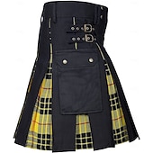 levne Spodní části-Retro Punk a gotika Skotské užitkové kilty Ren Faire Pánské Keltské Plesová maškaráda Večírek Dospělé Sukně
