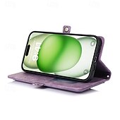 abordables Carcasas iPhone-teléfono Funda Para iPhone 16 Pro Max Plus iPhone 15 Pro Max Plus iPhone 14 13 12 11 Pro Max Plus Funda Trasera con Soporte Magnética con cordón Retro TPU Cuero de PU