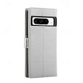 abordables Coques autres téléphones-téléphone Coque Pour Pixel 9 Pro Pixel 9 Pro XL Pixel 8 Pro Pixel 8 Pixel 7 Pixel 7 Pro Pixel 6 Pixel 6 Pro Coque Arriere Avec Support fermeture Éclair avec lanière Rétro TPU faux cuir