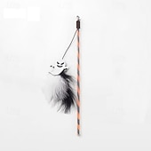 abordables Jouets pour chats-Peluches Jouet à Plumes Jouet interactif Cordes avec Amovible Durable Exercice pour animaux de compagnie Relâcher la pression Dressage d&#039;animaux pour Chat Intérieur Extérieur Jeu d&#039;animaux