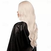 economico Parrucche storiche-parrucca da monarca medievale resistente al calore parrucche da festa di carnevale cosplay
