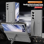 levne Pouzdra pro Samsung-Pouzdro na telefon pro Samsung Galaxy Z Fold 6 Z Fold 5 Z Fold 4 Z Fold 3 Zadní kryt s držákem s ochranou obrazovky plně ochranné retro Armor PC silikonové