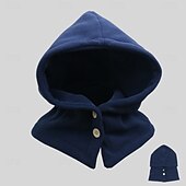 cheap Home Hats-Unisex Fleece Warm Cap For Winter, Windproof Hat, Outdoor Neck Warmer Thickened Head Cover