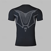 economico T-shirt e Canottiere da Corsa-Per uomo T-shirt Compressione Maglia Atletica Maglia da palestra Camicia fitness Manica corta Maglietta Informale Athleisure Traspirante Asciugatura rapida Compressione Allenamento in palestra Corsa