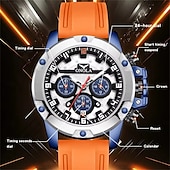 baratos Relógios Quartz-relógios onola para homens 6858 relógios de quartzo luminosos multifuncionais esportivos pulseira de silicone relógio masculino à prova d&#039;água