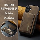 abordables Coques iPhone-téléphone Coque Pour iPhone 16 Pro Max Plus iPhone 15 Pro Max Plus iPhone 14 13 12 11 Pro Max Plus iPhone 14 Pro Max iPhone 13 12 11 Pro Max Coque Arriere Avec Support Détachable Magnétique Rétro TPU