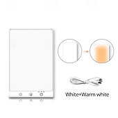 abordables Protections personnelles-lampe de luminothérapie 12000 lux lumière d&#039;ambiance avec 2 modes de couleur 3 niveaux de luminosité 3 réglages de minuterie commande tactile lampe de lumière du jour sans UV