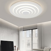 tanie Ściemnialne lampy sufitowe-biała okrągła lampa sufitowa w kształcie fali stylowa lampa sufitowa led 45/60/78cm 36w
