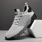 baratos Ténis para Homem-tênis esportivos respiráveis verde neon masculino – tênis de corrida de malha leve com sola acolchoada