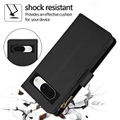 abordables Otras carcasas-teléfono Funda Para Píxel 9 Pro Pixel 9 Pro XL Pixel 8 Pro Pixel 8 Píxel 9 Pixel 7 Pixel 7 Pro Pixel 6 Pixel 6 Pro Funda Trasera con Soporte Cremallera con cordón Retro TPU Cuero de PU