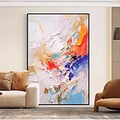 cheap Abstract Paintings-Mintura Handmade Abstract Texture Oil Paintings On Canvas Wall Art Decoration Modern Picture For Home Decor Rolled Frameless Unstretched Painting
