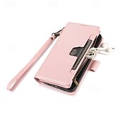 cheap iPhone Cases-Phone Case For iPhone 16 Pro Max Plus iPhone 15 Pro Max Plus iPhone 14 13 12 11 Pro Max Plus iPhone 14 Pro Max iPhone 13 12 11 Pro Max Flip Cover with Stand Holder with Wrist Strap Card Slot Retro