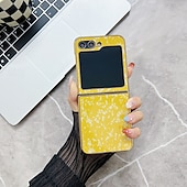 billige Samsung-etui-telefon Etui Til Samsung Galaxy Z Flip 5 Bakdeksel Støtsikker Kontor / Bedrift Herdet glass Belegg