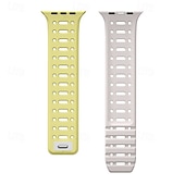 olcso Apple óraszíjak-Sportszíj Kompatibilis valamivel Apple Watch óraszíj 38mm 40mm 41mm 42mm 44mm 45mm 49mm Mágneses kapocs Állítható Szilikon Csere óraszíj mert iwatch Ultra 2 Series 9 8 7 SE 6 5 4 3 2 1