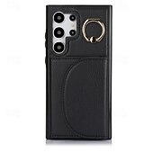 Недорогие Чехлы для Samsung-телефон Кейс для Назначение S24 S23 S22 S21 Ultra Plus S24 ФЭ S21 FE А55 А35 А25 А15 5Г A14 A54 A72 А73 А53 A52 Кейс на заднюю панель Кольца-держатели Разъем для карты Защита от удара Ретро